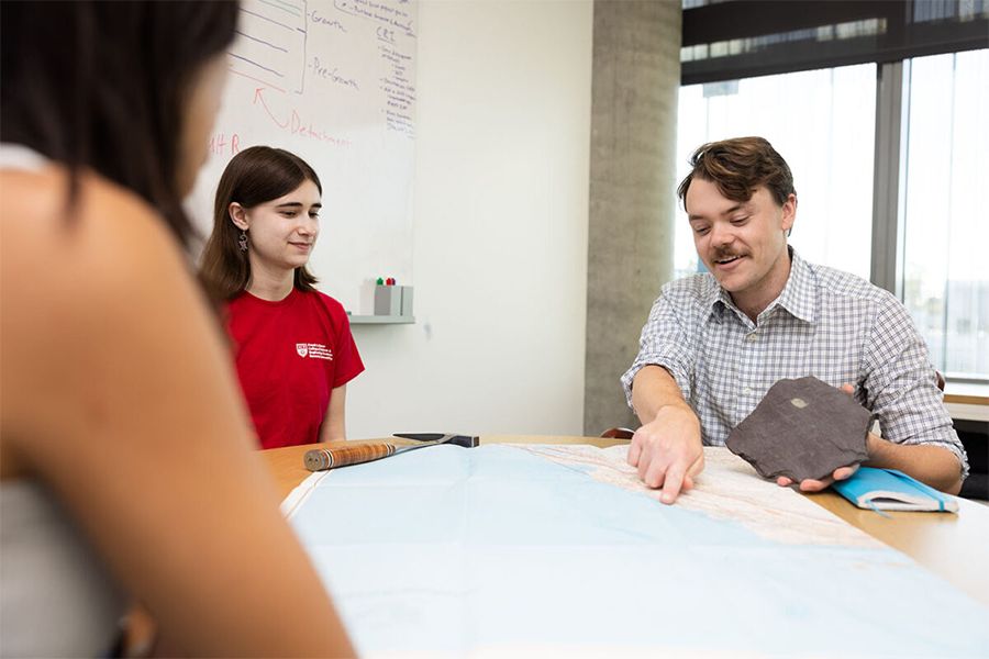 Robert Welch teaching environmental science to LMU students
